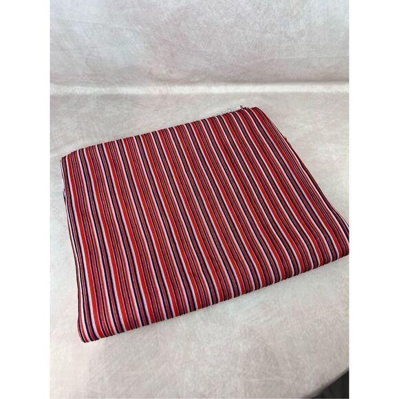 1970s Vintage Striped Ribbed Polyester Fabric 50x66” - Picture 1 of 4